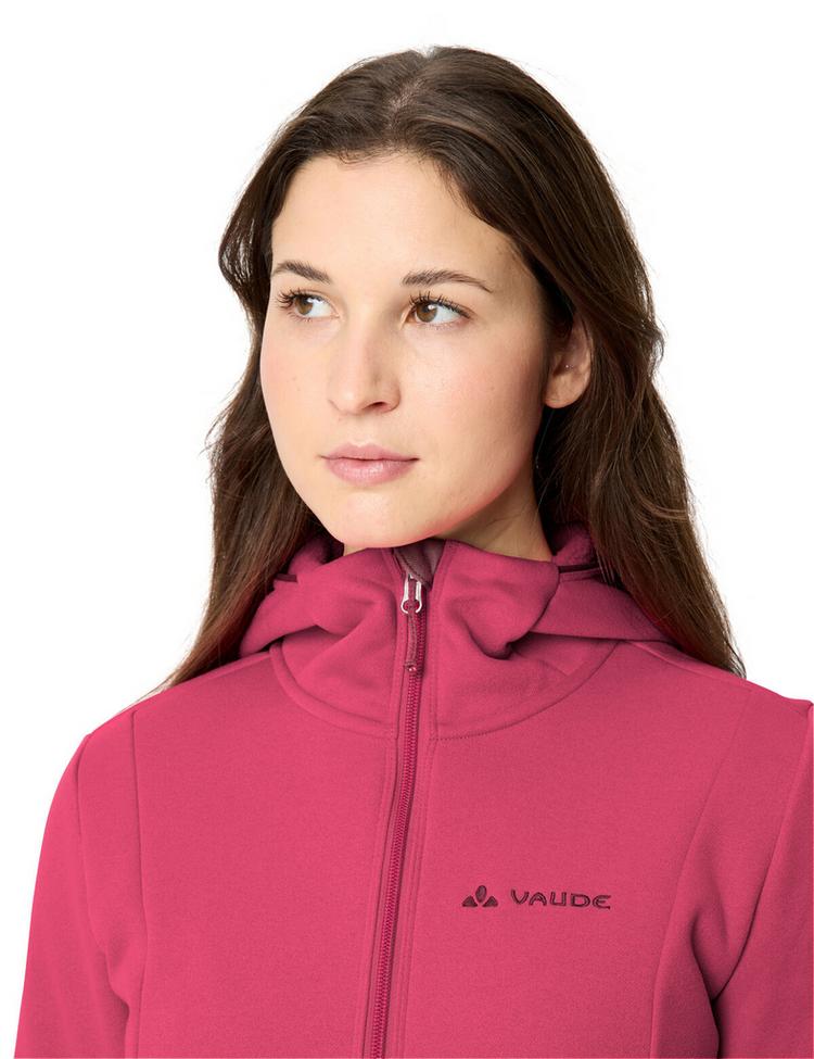 VAUDE VAUDE Women's Idris Fleece Hoody Outdoorjacke Damen - hibiscus pink - 1 | SportScheck