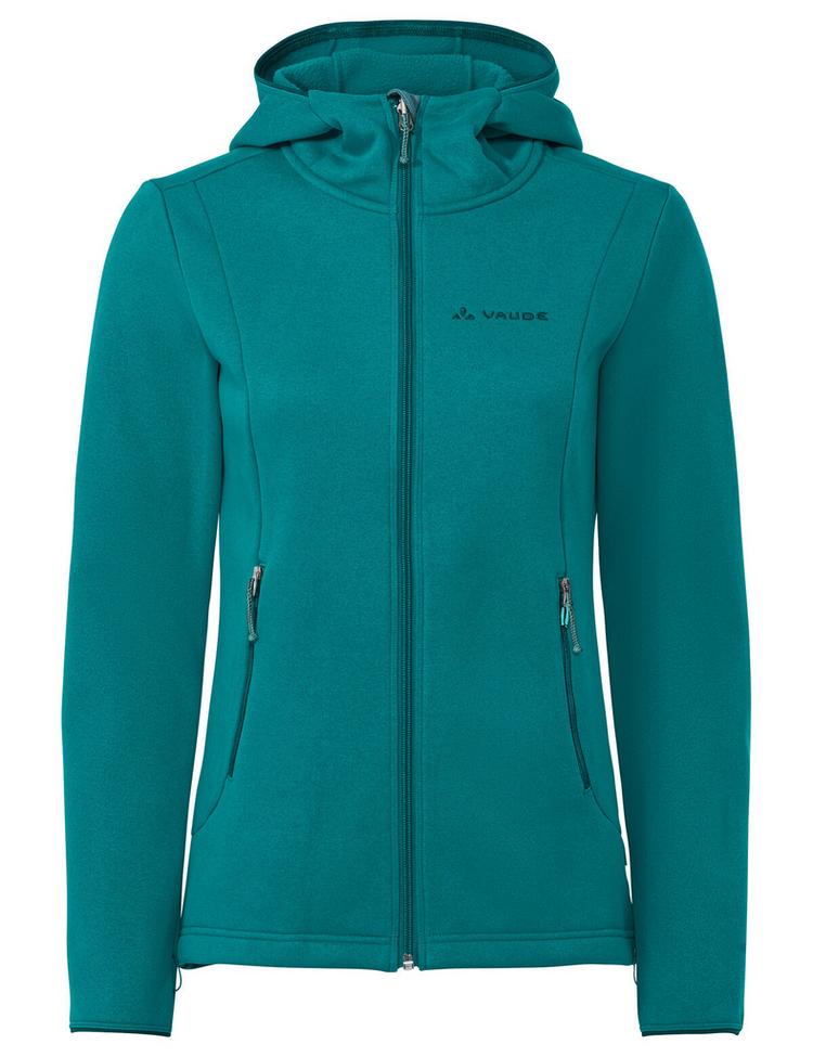 VAUDE VAUDE Women's Idris Fleece Hoody Outdoorjacke Damen - fjord green - 0 | SportScheck