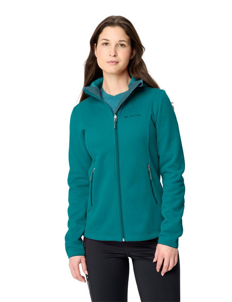 VAUDE VAUDE Women's Idris Fleece Hoody Outdoorjacke Damen - fjord green - 0 | SportScheck
