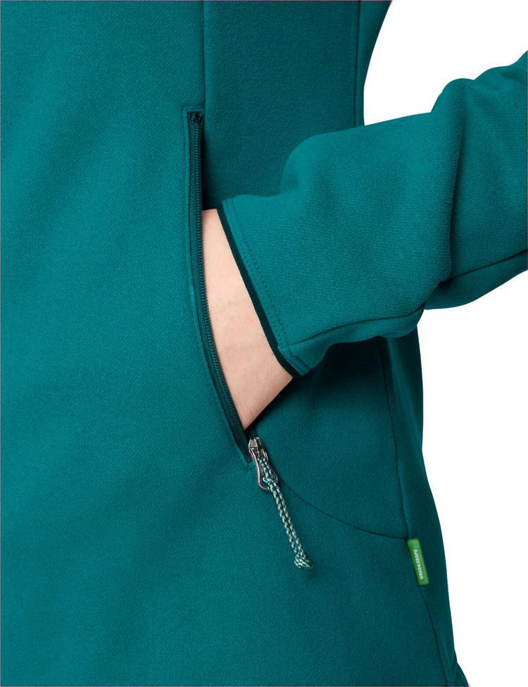 VAUDE VAUDE Women's Idris Fleece Hoody Outdoorjacke Damen - fjord green - 0 | SportScheck