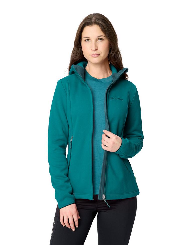 VAUDE VAUDE Women's Idris Fleece Hoody Outdoorjacke Damen - fjord green - 2 | SportScheck
