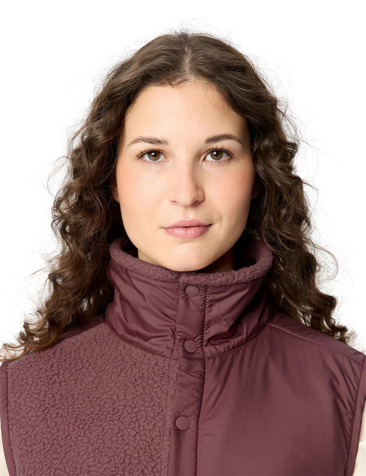 VAUDE VAUDE Women's Najun Fleece Vest Outdoorweste Damen - ruby dusk - 1 | SportScheck