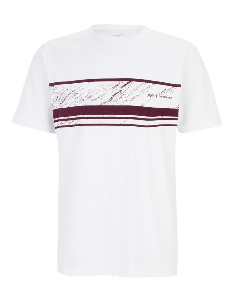 JOY sportswear JOY sportswear SASHA T-Shirt Herren - white / redwood print - 6 | SportScheck