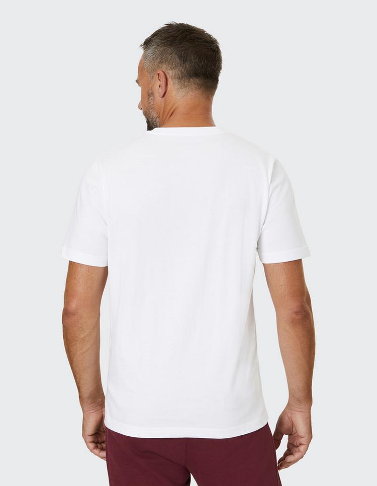 JOY sportswear JOY sportswear SASHA T-Shirt Herren - white / redwood print - 11 | SportScheck