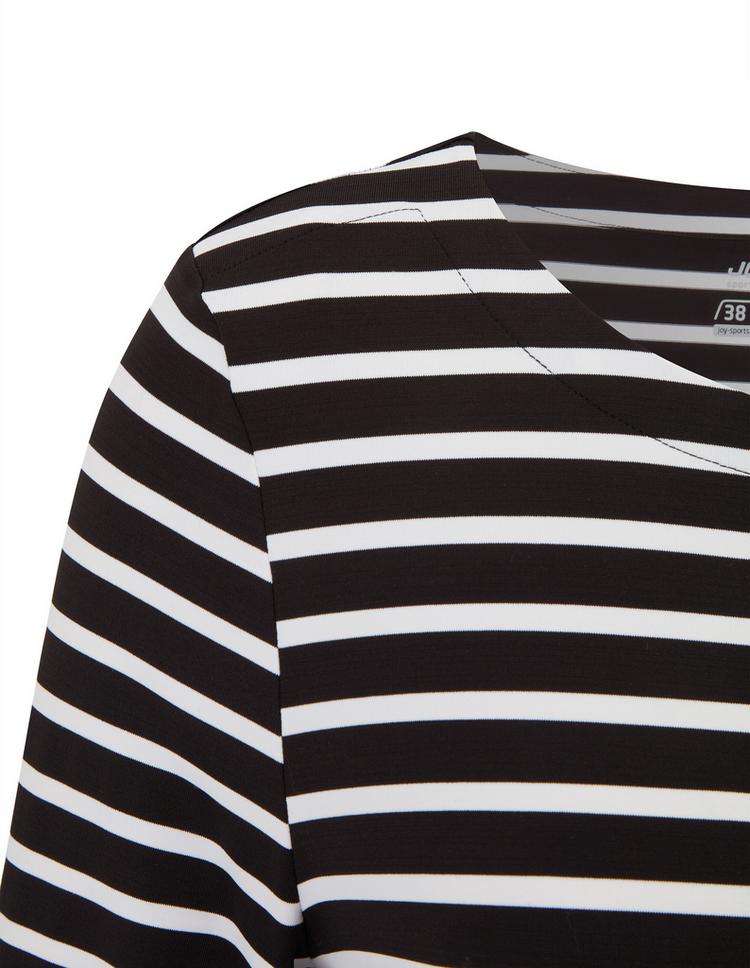 JOY sportswear JOY sportswear CARINA T-Shirt Damen - white/black stripes - 14 | SportScheck