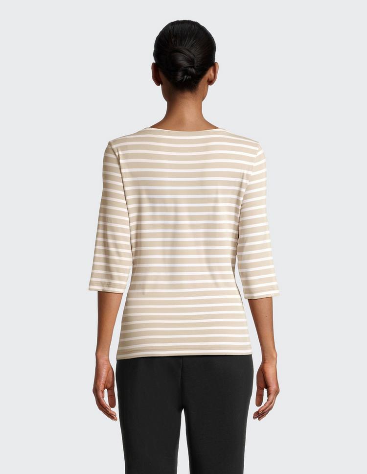 JOY sportswear JOY sportswear CARINA T-Shirt Damen - sand stripes - 3 | SportScheck