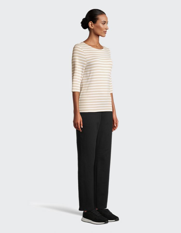 JOY sportswear JOY sportswear CARINA T-Shirt Damen - sand stripes - 10 | SportScheck