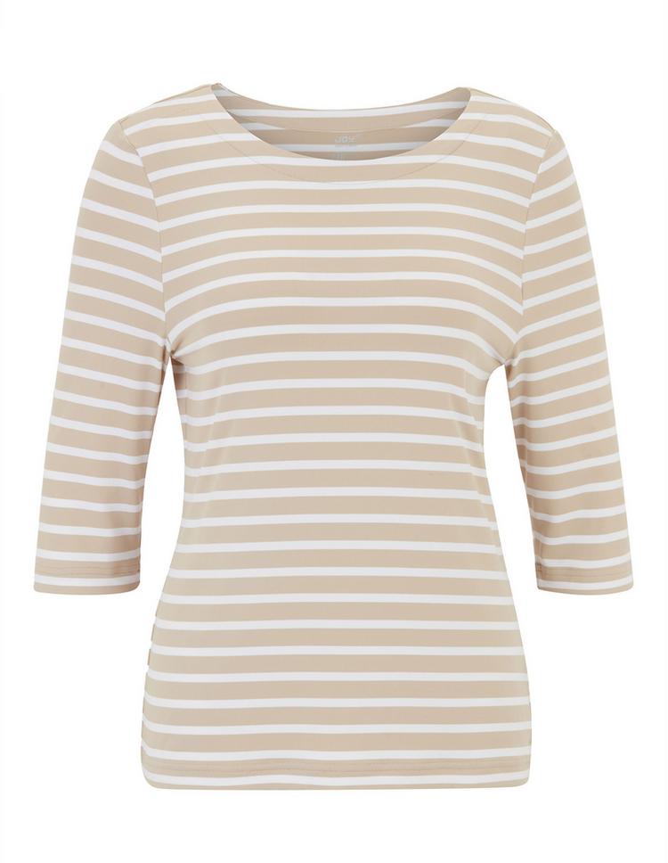 JOY sportswear JOY sportswear CARINA T-Shirt Damen - sand stripes - 11 | SportScheck