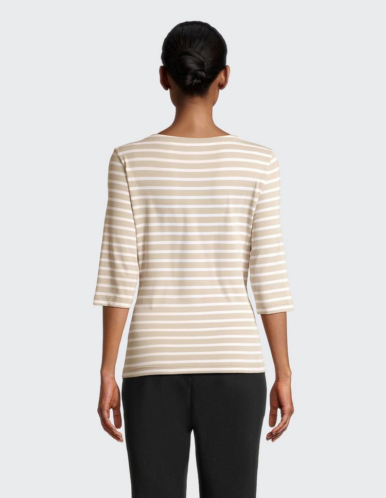 JOY sportswear JOY sportswear CARINA T-Shirt Damen - sand stripes - 7 | SportScheck
