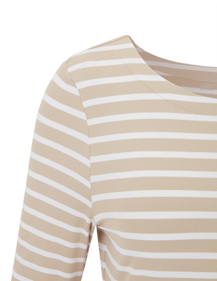 JOY sportswear JOY sportswear CARINA T-Shirt Damen - sand stripes - 8 | SportScheck