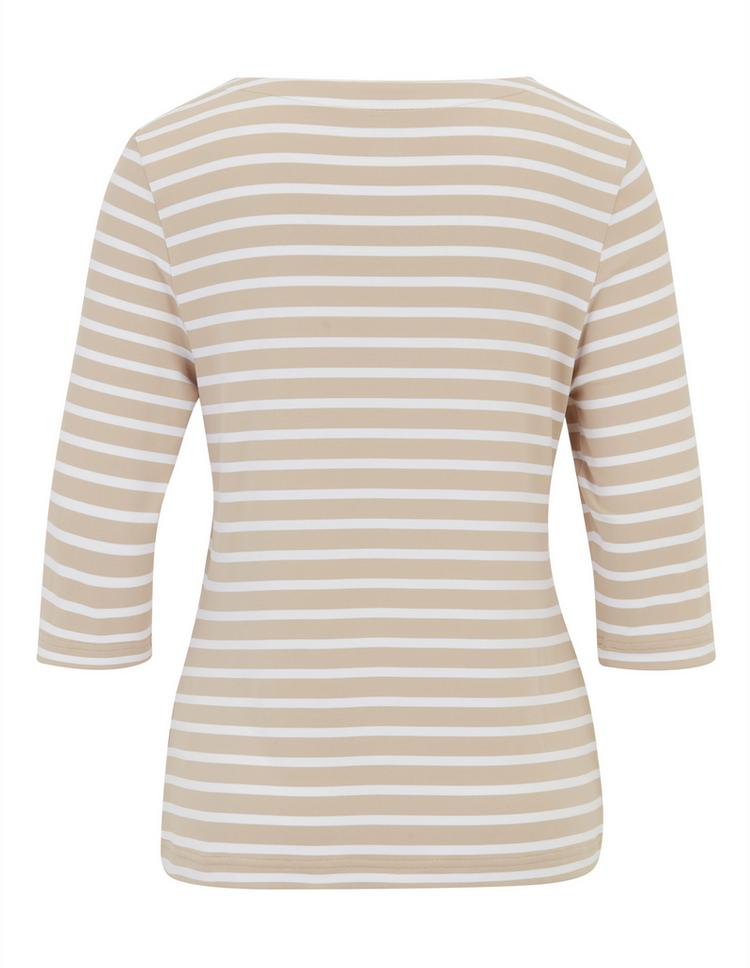 JOY sportswear JOY sportswear CARINA T-Shirt Damen - sand stripes - 14 | SportScheck