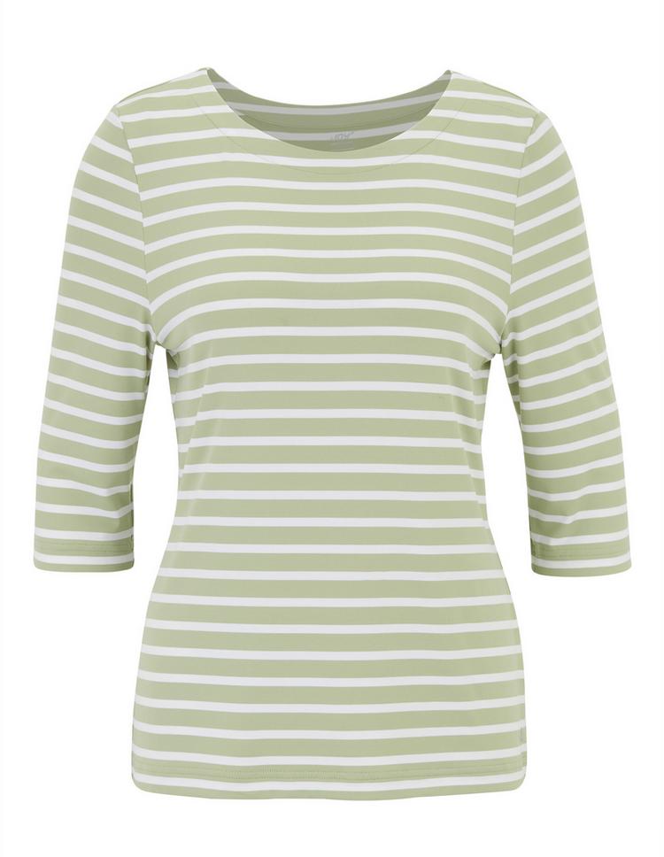 JOY sportswear JOY sportswear CARINA T-Shirt Damen - salbei stripes - 11 | SportScheck