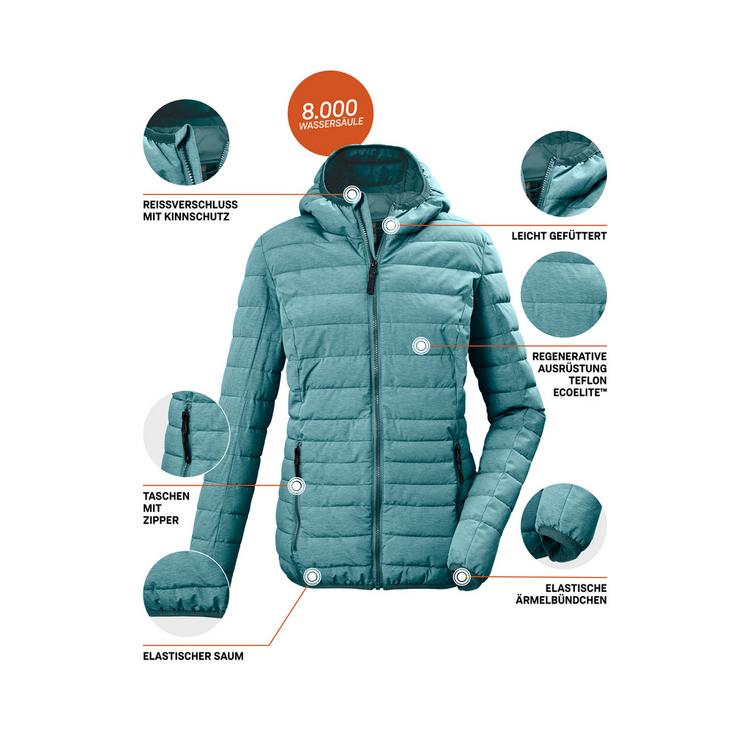 G.I.G.A. DX by killtec G.I.G.A. DX by killtec GW 49 WMN QLTD JCKT Softshelljacke Damen - Petrol2513 - 3 | SportScheck