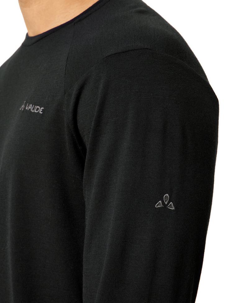 VAUDE VAUDE Men's Essential Wool LS T-Shirt T-Shirt Herren - black - 0 | SportScheck