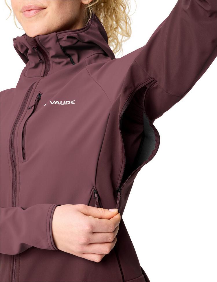 VAUDE VAUDE Women's Larice Softshell Jacket Outdoorjacke Damen - ruby dusk - 1 | SportScheck