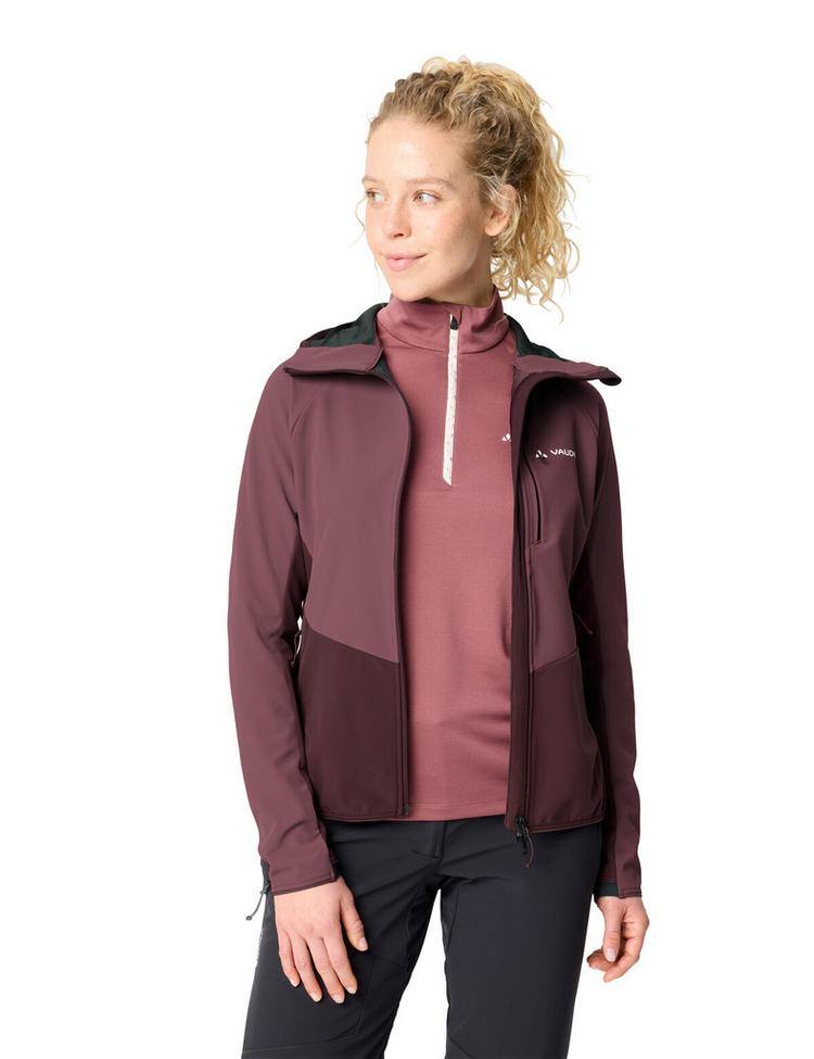 VAUDE VAUDE Women's Larice Softshell Jacket Outdoorjacke Damen - ruby dusk - 2 | SportScheck