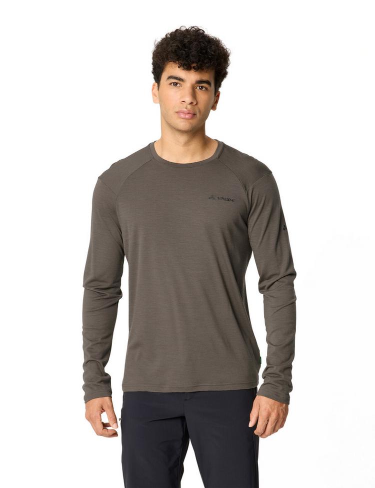 VAUDE VAUDE Men's Essential Wool LS T-Shirt T-Shirt Herren - deer brown - 0 | SportScheck
