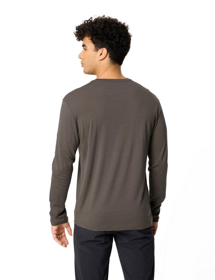 VAUDE VAUDE Men's Essential Wool LS T-Shirt T-Shirt Herren - deer brown - 1 | SportScheck