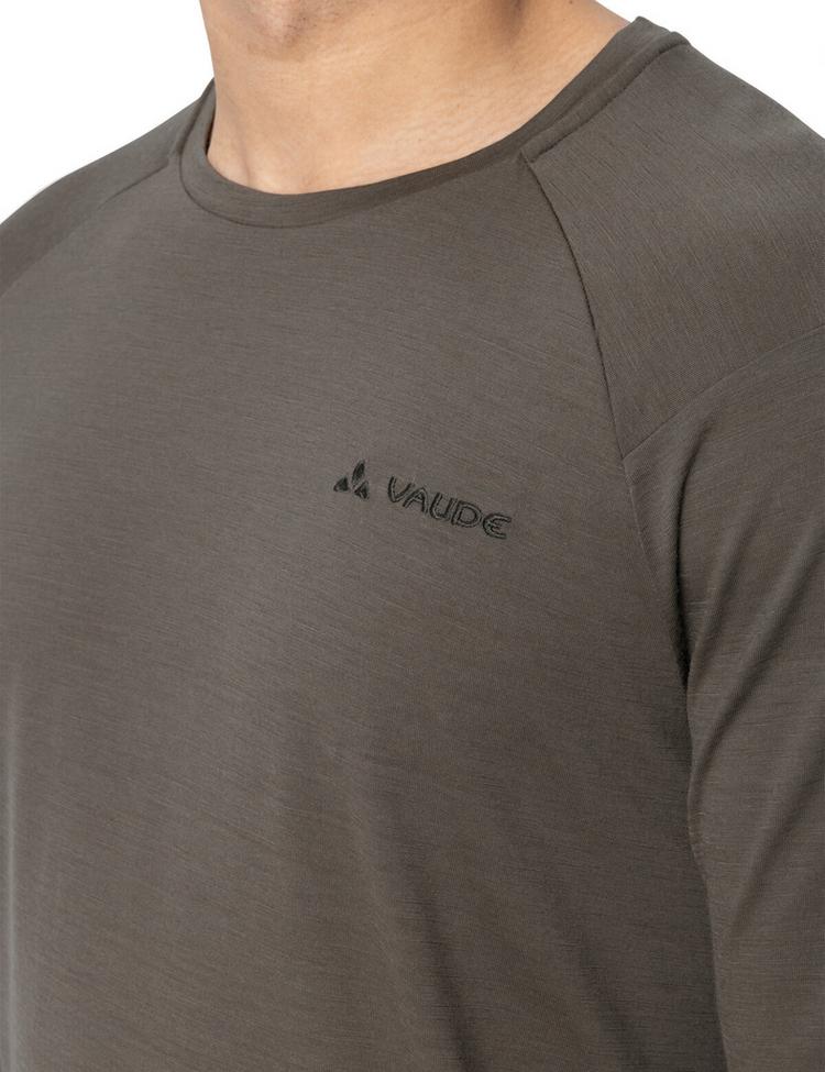 VAUDE VAUDE Men's Essential Wool LS T-Shirt T-Shirt Herren - deer brown - 0 | SportScheck
