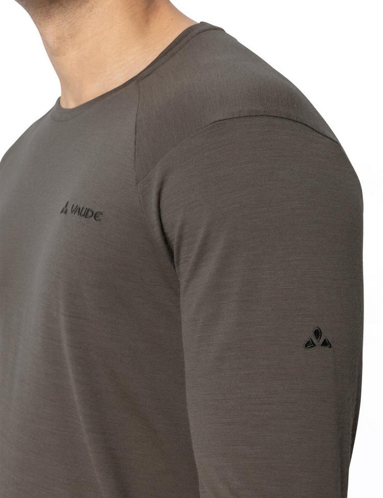 VAUDE VAUDE Men's Essential Wool LS T-Shirt T-Shirt Herren - deer brown - 1 | SportScheck