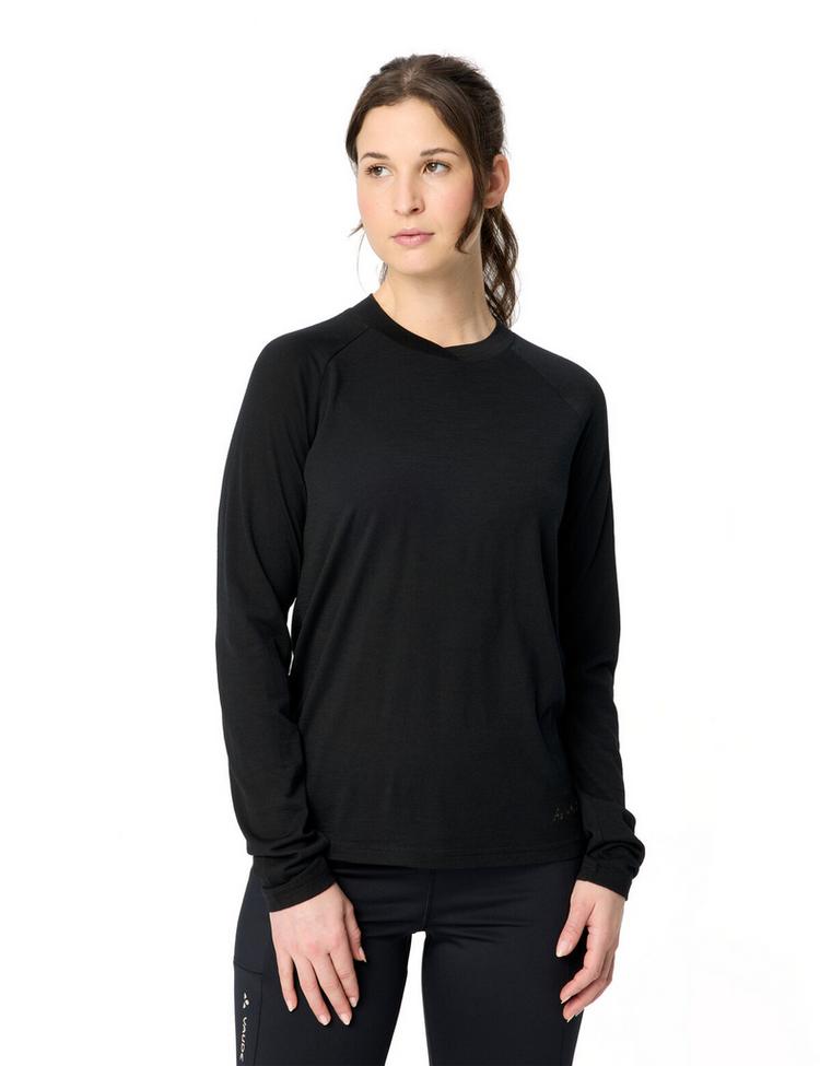 VAUDE VAUDE Women's Essential Wool LS T-Shirt T-Shirt Damen - black - 0 | SportScheck