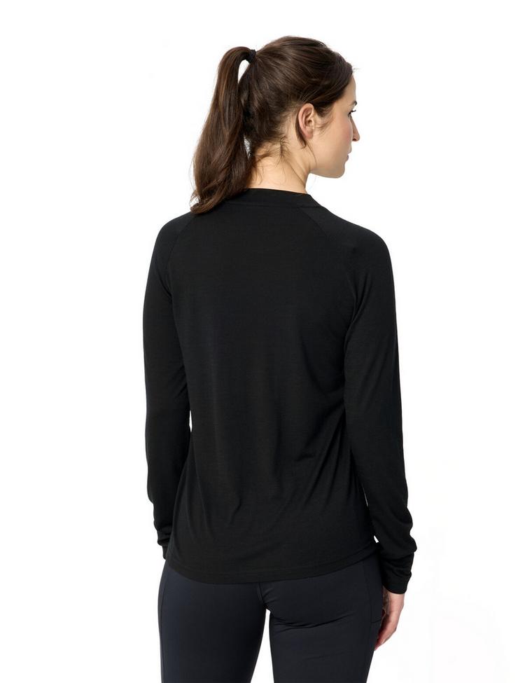 VAUDE VAUDE Women's Essential Wool LS T-Shirt T-Shirt Damen - black - 1 | SportScheck