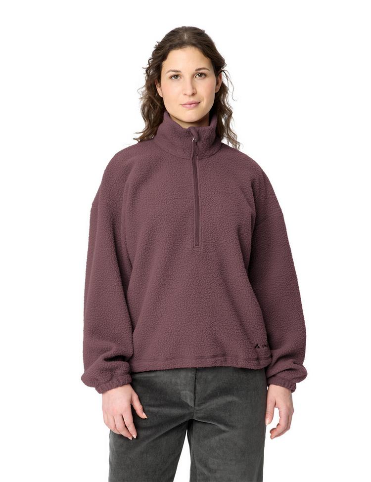 VAUDE VAUDE Women's Najun HZ Fleece Sweatshirt Damen - ruby dusk - 0 | SportScheck