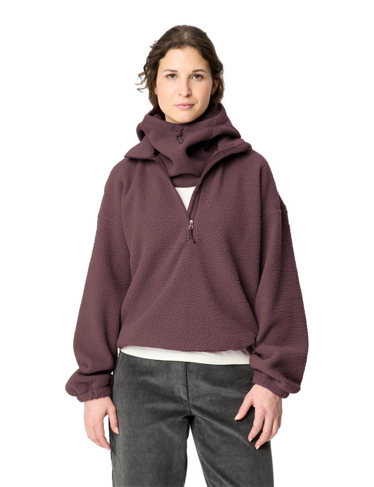 VAUDE VAUDE Women's Najun HZ Fleece Sweatshirt Damen - ruby dusk - 2 | SportScheck