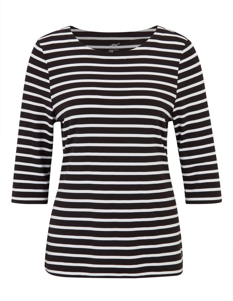 JOY sportswear JOY sportswear CARINA T-Shirt Damen - white/black stripes - 12 | SportScheck