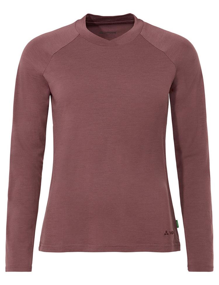 VAUDE VAUDE Women's Essential Wool LS T-Shirt T-Shirt Damen - ruby dusk - 0 | SportScheck