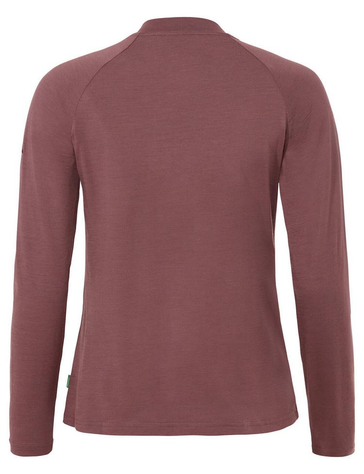 VAUDE VAUDE Women's Essential Wool LS T-Shirt T-Shirt Damen - ruby dusk - 0 | SportScheck