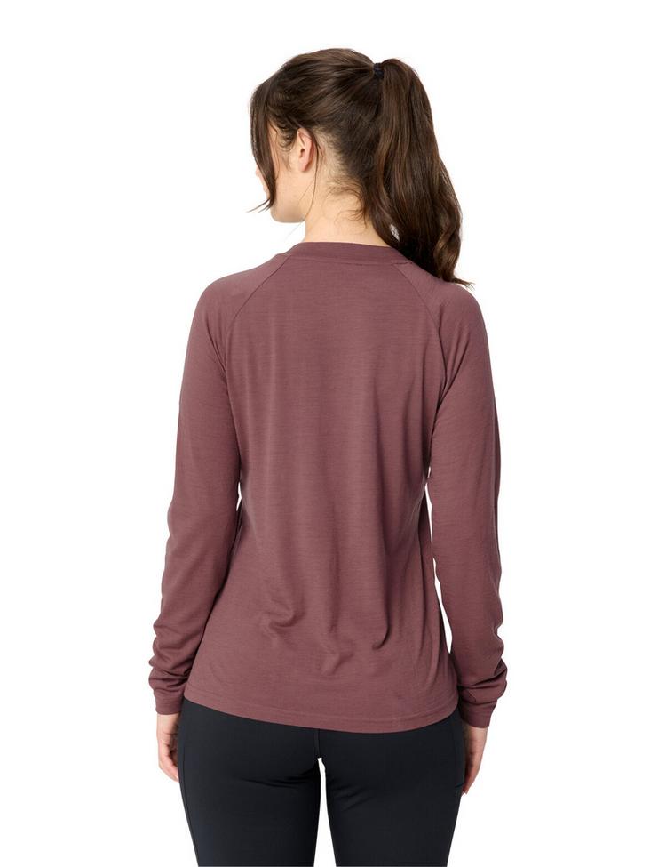 VAUDE VAUDE Women's Essential Wool LS T-Shirt T-Shirt Damen - ruby dusk - 1 | SportScheck