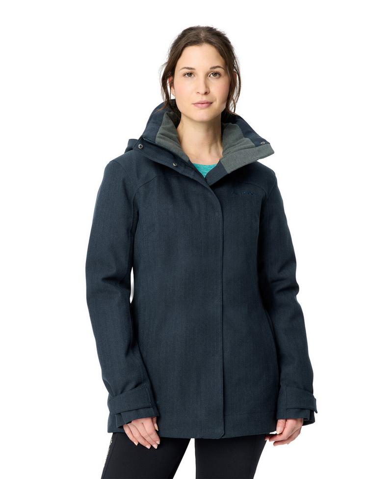 VAUDE VAUDE Women's Skomer Wool-Lined Jacket Outdoorjacke Damen - dark sea - 0 | SportScheck