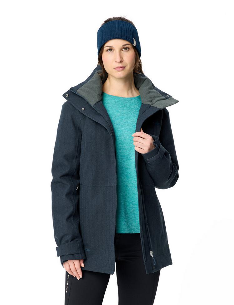 VAUDE VAUDE Women's Skomer Wool-Lined Jacket Outdoorjacke Damen - dark sea - 2 | SportScheck
