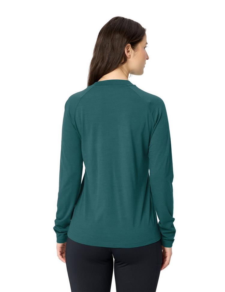 VAUDE VAUDE Women's Essential Wool LS T-Shirt T-Shirt Damen - dark fjord green - 1 | SportScheck