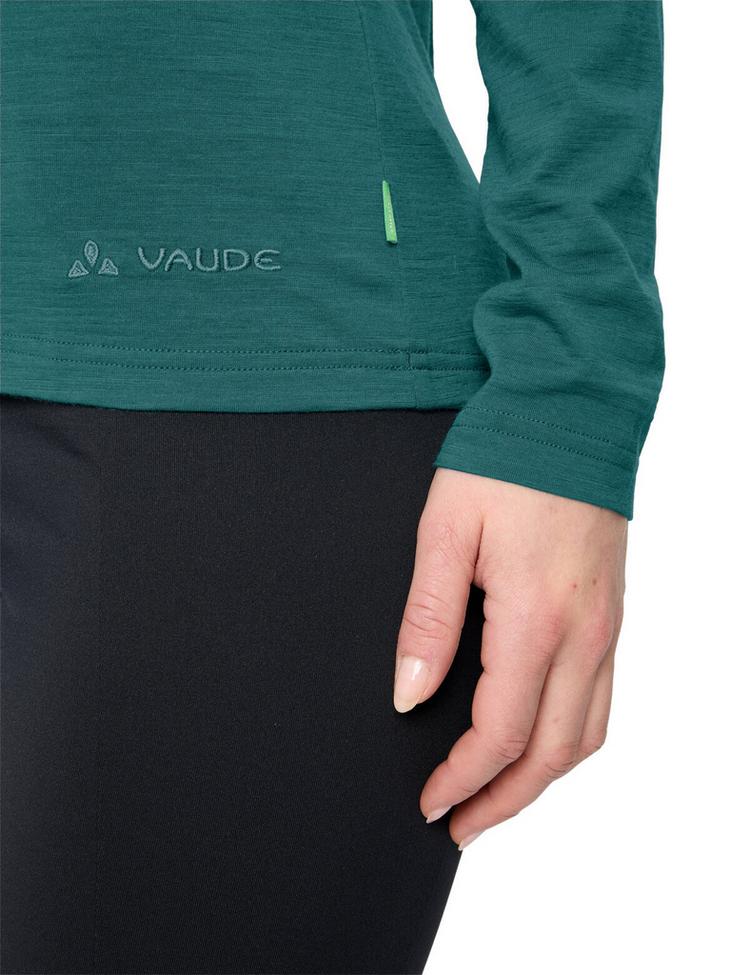 VAUDE VAUDE Women's Essential Wool LS T-Shirt T-Shirt Damen - dark fjord green - 0 | SportScheck