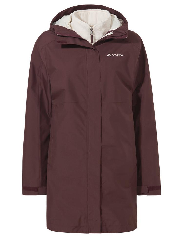 VAUDE VAUDE SE Women's Hitra 3in1 Parka Outdoorjacke Damen - dark oak - 0 | SportScheck