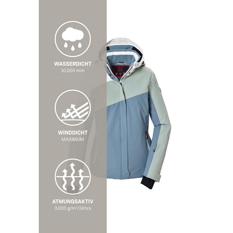 KILLTEC KILLTEC Funktionsjacke mit abzippbarer Kapuze Skijacke Damen - Gr&uuml;n2090 - 4 | SportScheck