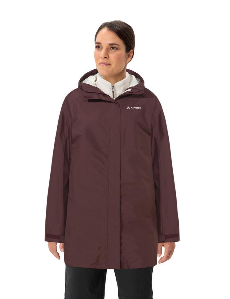 VAUDE VAUDE SE Women's Hitra 3in1 Parka Outdoorjacke Damen - dark oak - 0 | SportScheck