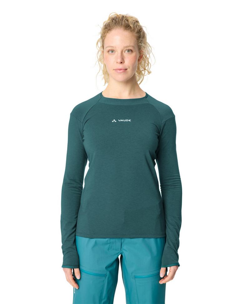 VAUDE VAUDE Women's Monviso Crew Neck Sweatshirt Damen - dark fjord green - 0 | SportScheck