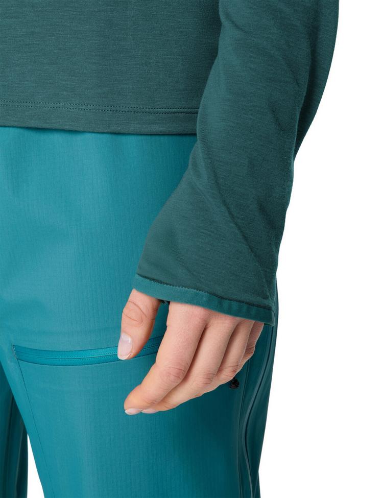 VAUDE VAUDE Women's Monviso Crew Neck Sweatshirt Damen - dark fjord green - 0 | SportScheck