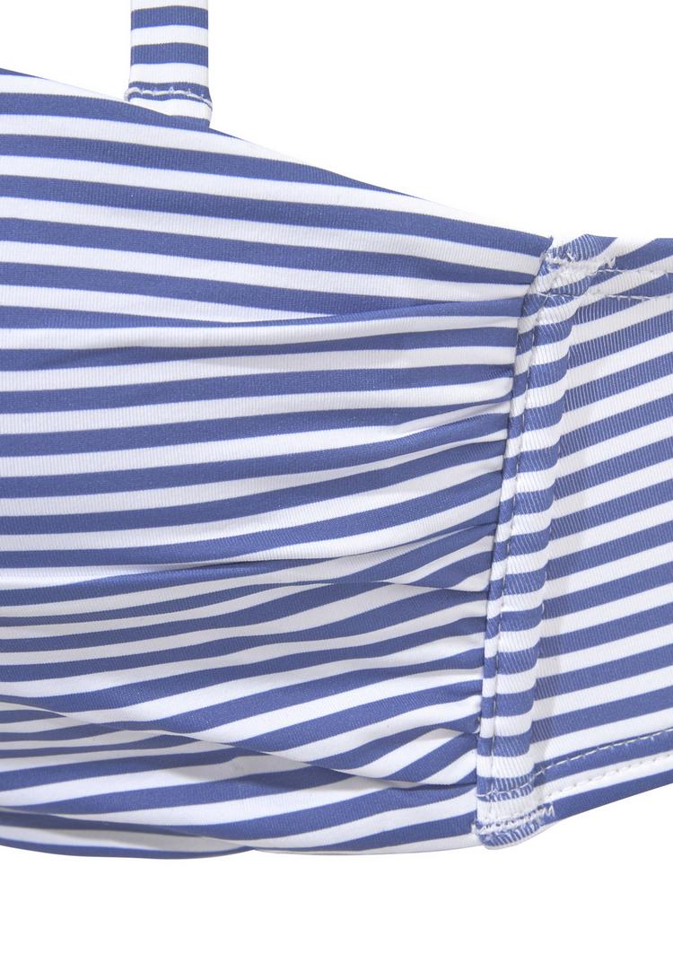 S.OLIVER S.OLIVER B&uuml;gel-Bandeau-Bikini Bikini Set Damen - hellblau-wei&szlig; - 2 | SportScheck