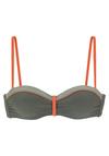 Lascana B&uuml;gel-Bandeau-Bikini-Top Bikini Oberteil Damen - oliv