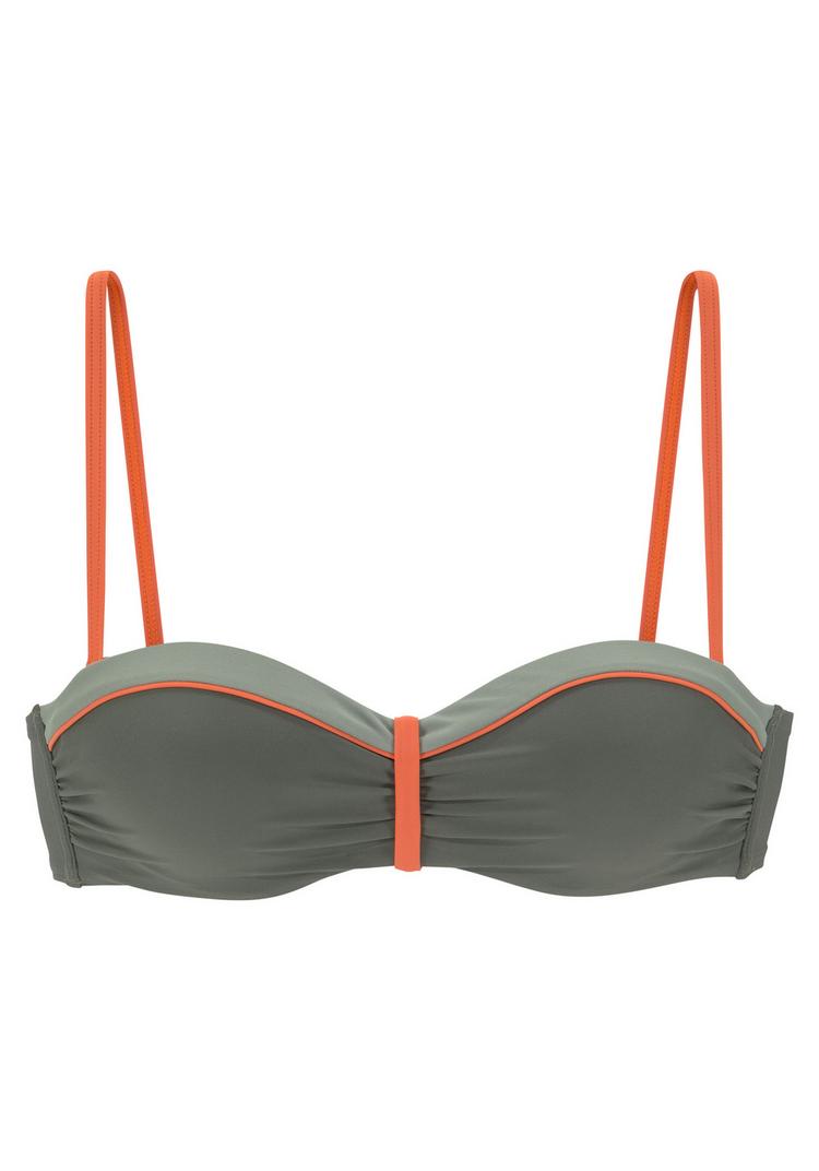 Lascana Lascana B&uuml;gel-Bandeau-Bikini-Top Bikini Oberteil Damen - oliv - 0 | SportScheck