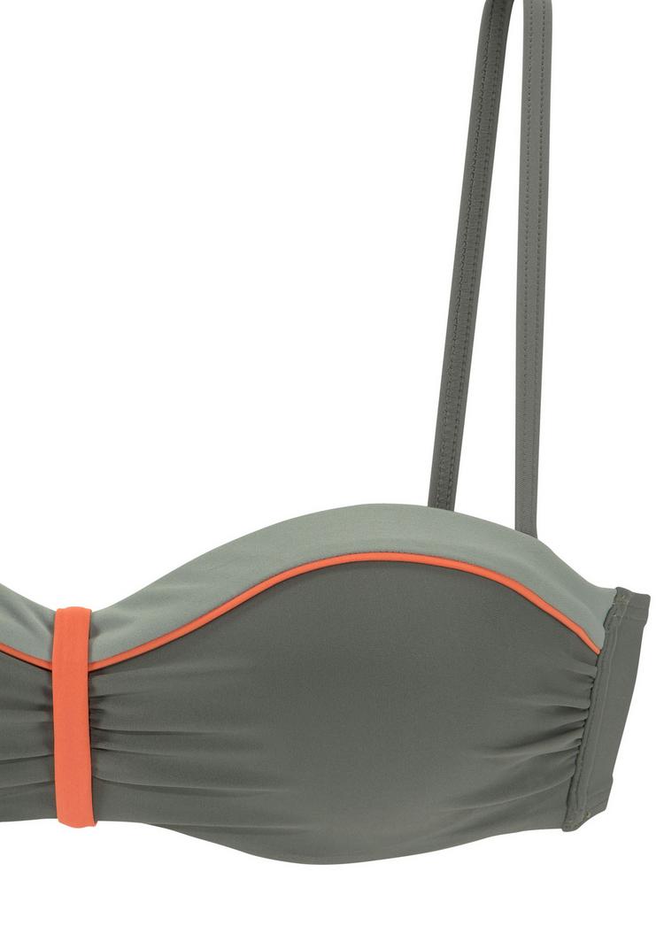 Lascana Lascana B&uuml;gel-Bandeau-Bikini-Top Bikini Oberteil Damen - oliv - 0 | SportScheck