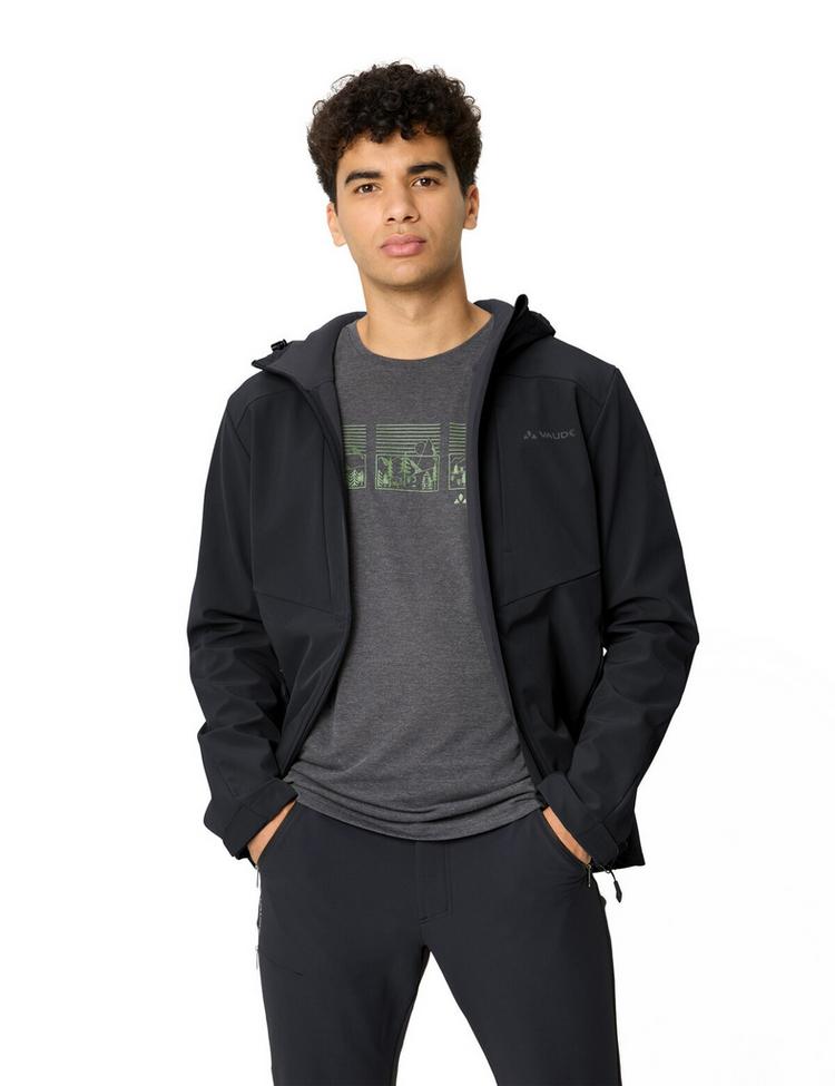 VAUDE VAUDE Men's Cyclone Hooded Jacket II Outdoorjacke Herren - black - 2 | SportScheck