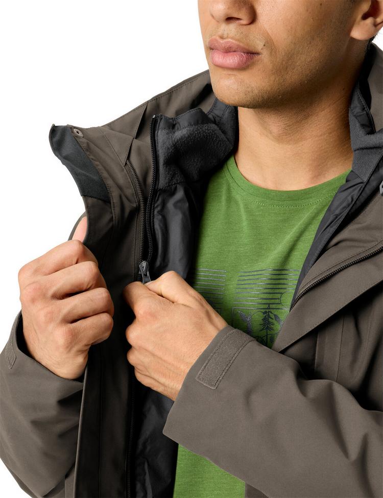 VAUDE VAUDE Men's Caserina 3in1 Jacket III Doppeljacke Herren - deer brown - 1 | SportScheck