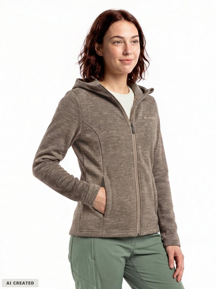 VAUDE VAUDE SE Women's Tikoma Hoody Jacket II Outdoorjacke Damen - linen - 0 | SportScheck