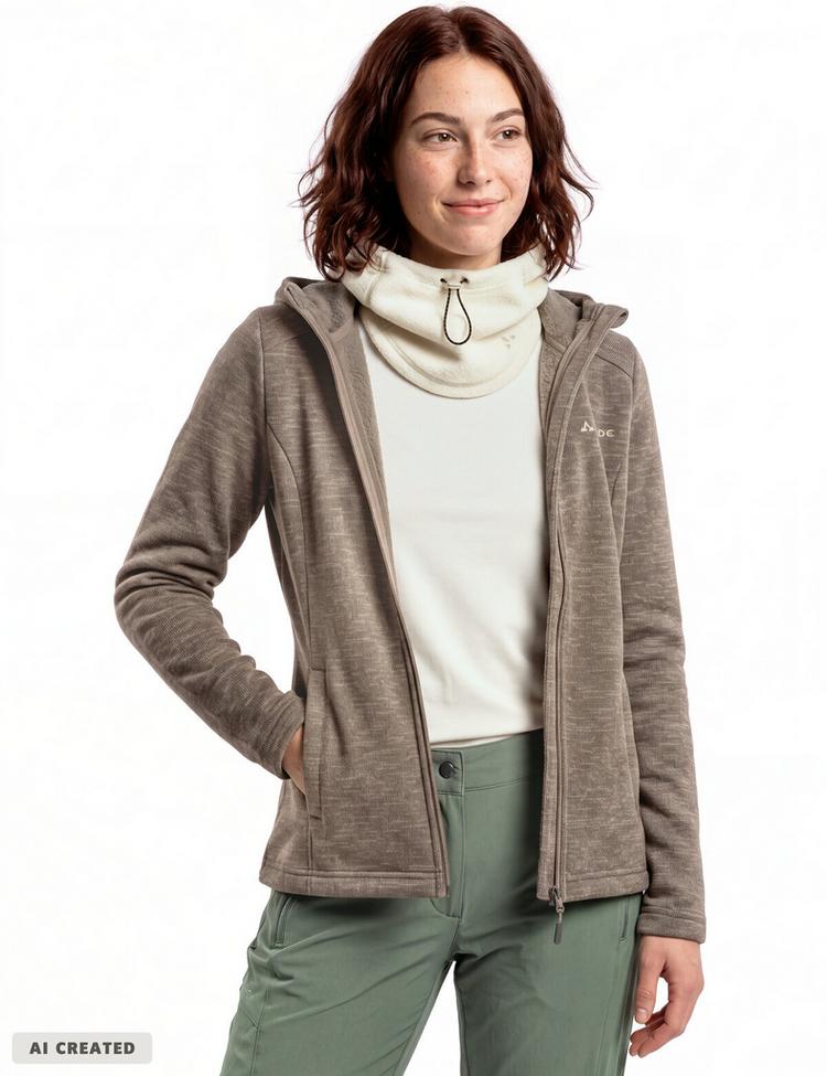 VAUDE VAUDE SE Women's Tikoma Hoody Jacket II Outdoorjacke Damen - linen - 2 | SportScheck