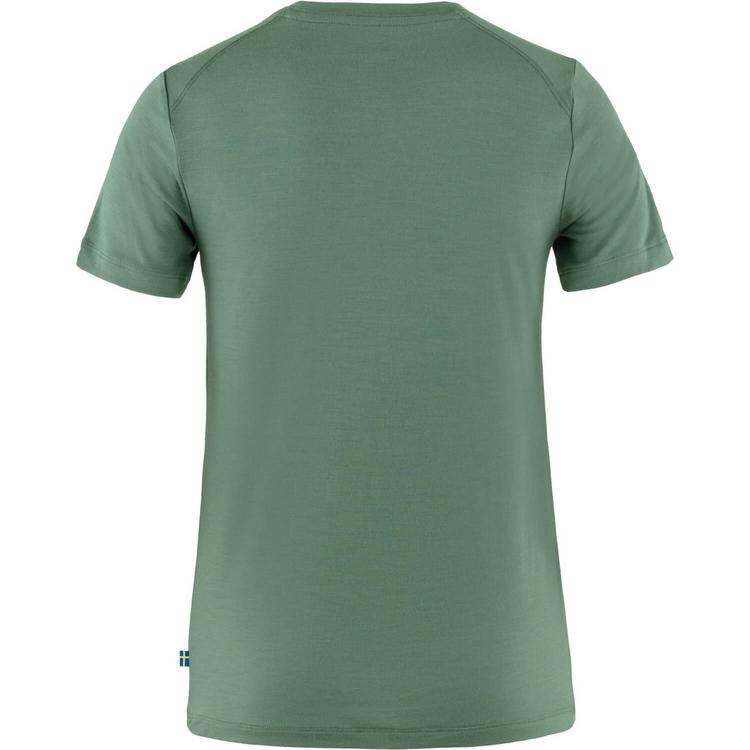 FJ&Auml;LLR&Auml;VEN FJ&Auml;LLR&Auml;VEN Abisko Wool Fox T-Shirt Damen - Gr&uuml;n - 1 | SportScheck
